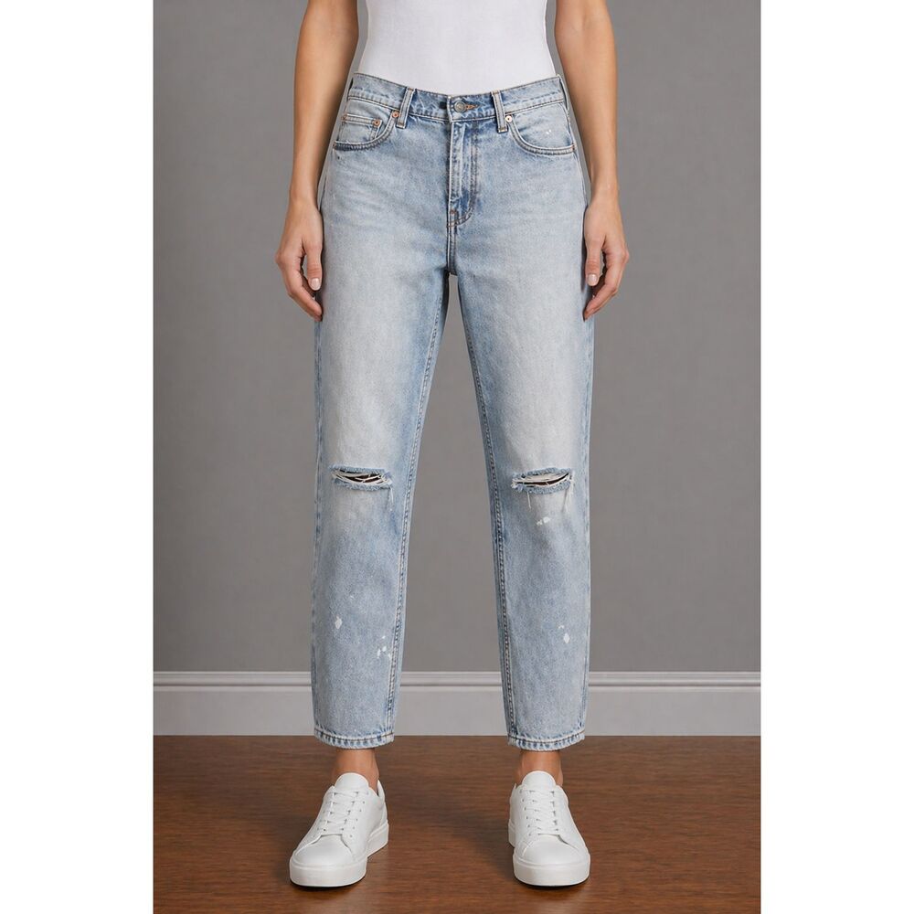 Lucky Brand Relaxed Tapered Leg High Rise Jeans Blue 26